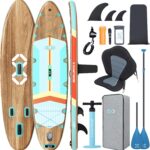 ZLX Stand Up Paddling Board 350x89cm,SUP Board Set,Stand Up Paddle mit Einzigartige Mittelfinne,Rutschfester Deckpad,Standup Paddle Board 250kg Tragkraft,für Erwachsene,Anfänger,alle Könnensstufen